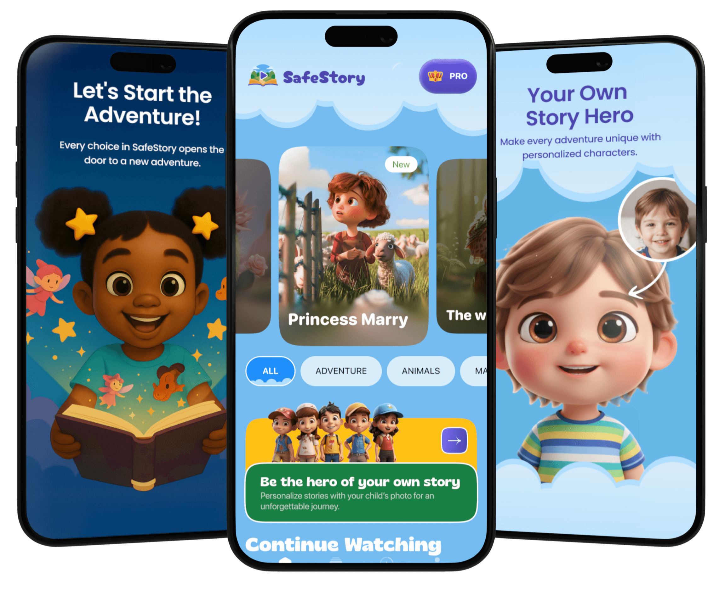 safestory website screenshot